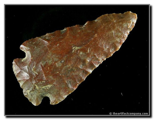 2 3/8" Dovetail: Really pretty carter Cave with lots of red. Bath Co., Kentucky. Ex- Jerry Taber Collection.