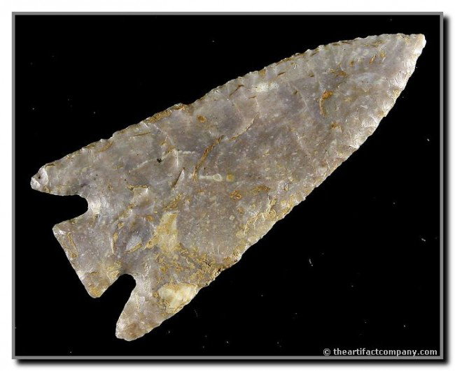 3" Apple Creek - Ultra thin & translucent: Simply awesome. Has all the attributes of an extra special 'tribute' point. Highly translucent Boyle Chert. Ultra thin with perfect symmetry. Bath Co., Kentucky. Ex- Jerry Taber Collection.