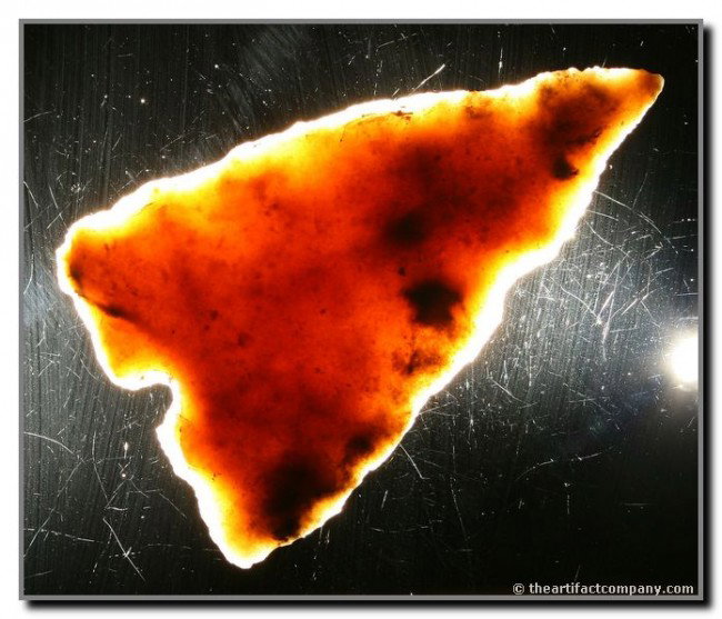 3 5/16" Carrizo Blade - Huge for the type: Large example in Edwards Plateau Chert from Central Texas. Large for the type.