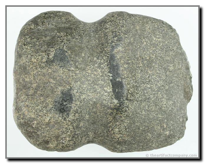 090: 5 1/8" Full Groove Axe: Granite example from Illinois. Old collector number '022' on one side.