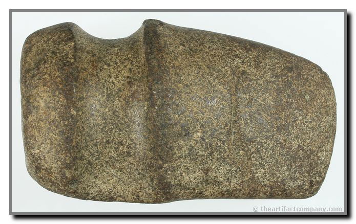 5 3/16" 3/4 Groove Axe: Nicely done raised-ridge axe found near White Oak in Colerain Township, Hamilton Co., Ohio. Heavily mineralized granite. Ex - Dr. Joe Daugherty Collection. Nice finish and form.