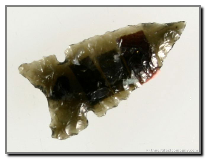1 1/4" Desert Sierra: Obsidian Example from the Jack Litchfield collection. Northern California. Obsidian.