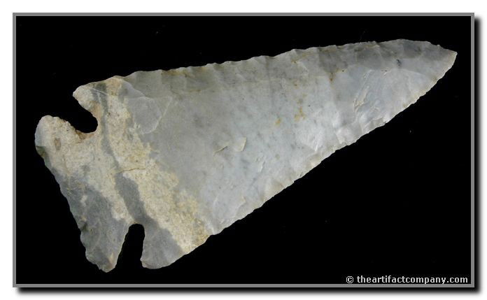 2 7/8" Archaic Bevel: Attica chert example found by John Miller in Clay Co., Indiana. Good lines.
