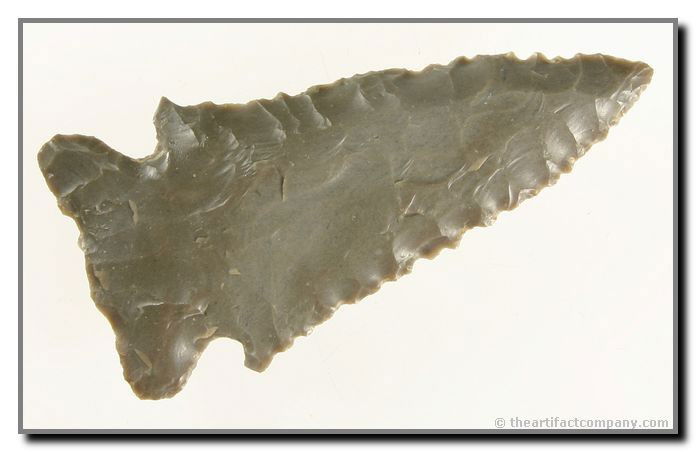 2 3/4" Stilwell: Serrated Hornstone example found by John Miller in Clay Co., Indiana.
