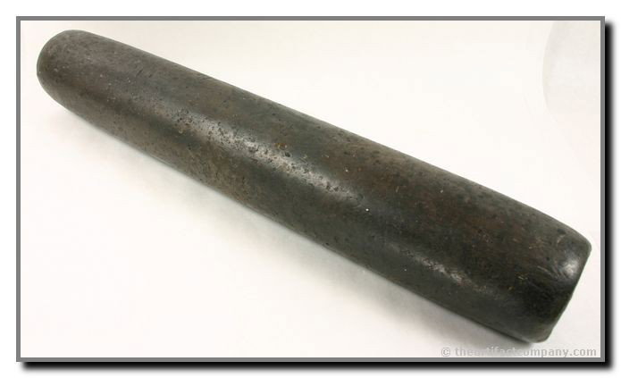 17" Tube Pipe - Davis G-10 COA: MASSIVE example found by Jack Litchfield on July 3rd, 1959 with 10 others at a rock shelter along Espola road in Poway, California. Dark colored Steatite. Davis G-10 COA.
