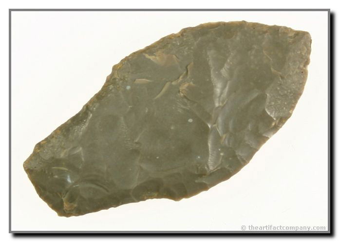 2 1/2" Dickson: Looks a lot like a Hell Gap. Found by John Miller in Clay Co., Indiana.