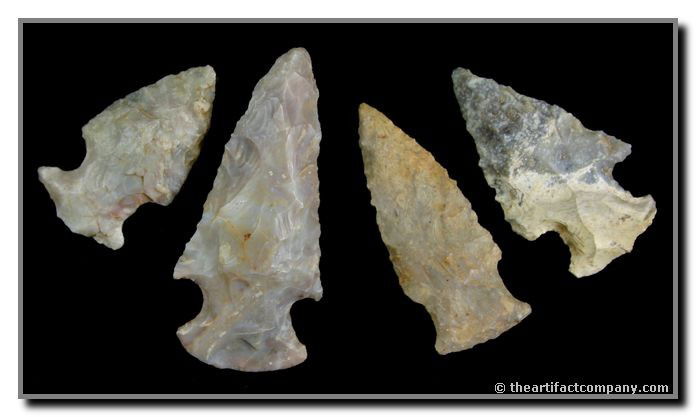 4 Excellent Hopewells: All found by John Miller in Clay Co., Indiana.