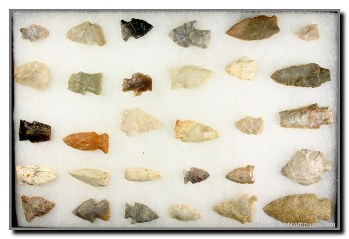 30 piece Indiana Mini-Collection/Dealer Lot: Largest 2 9/16". Lots of types and color represented. Clay Co., Indiana. Ex - John Miller Collection.