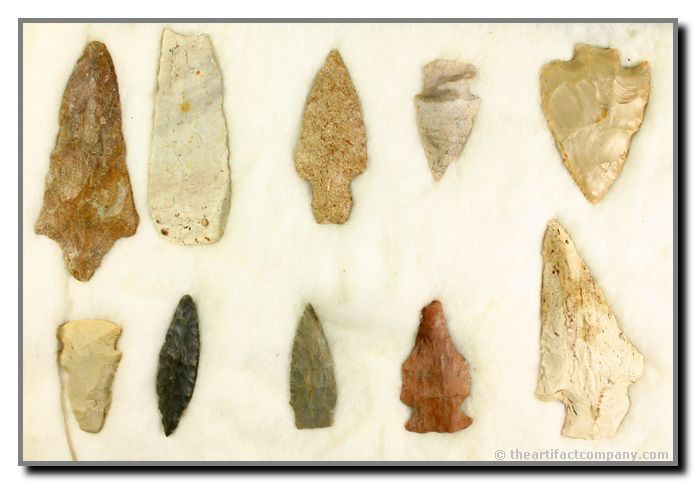 10 piece Indiana Mini-Collection/Dealer Lot: Longest 4". Nice group from Clay Co., Indiana. Ex - John Miller.