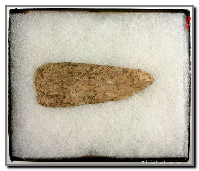 Awesome Indiana Cobbs Knife: This Cobbs Knife can be described in one word: Awesome!! It is 4" long, nearly perfect, and comes with a display case. It was found in Warren Co., Indiana. Ex- James Leak Collection.