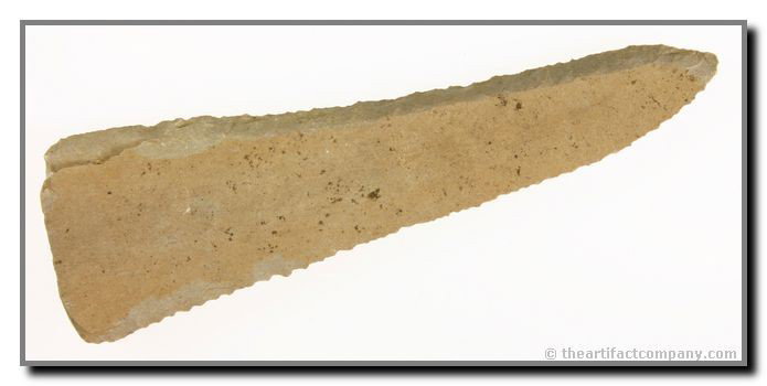 5 5/8" Cobbs Knife: Highly efficient aboriginal. Just worked along the length of both edges. Really nice. Fayette Co., Kentucky.