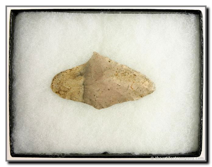 2 1/4" Gary Contracting Stem: ID'ed by the owner. Nice condition. Display frame included. Ex- James Leak Collection. Warren Co., Indiana.