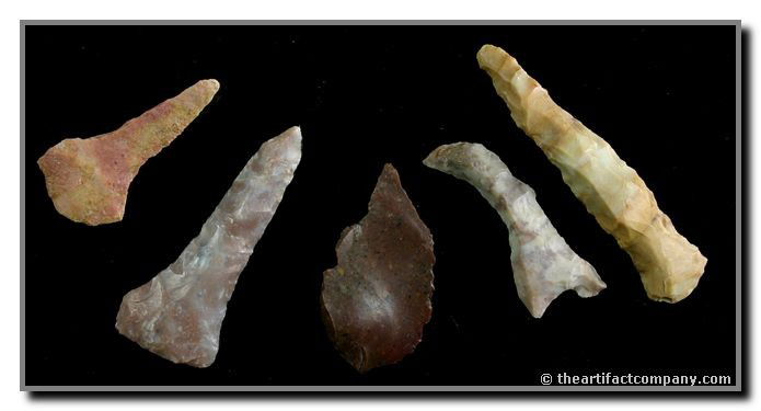 5 Nebraska Drills: Found by George Green in Lincoln Co., Nebraska. Longest 2 7/16"