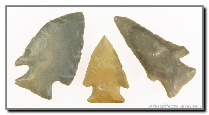 3 Great Indiana Hardins: These 3 Hardins were found in Clay Co., Indiana by John Miller. They are up to 2 1/2" long and are very pretty.