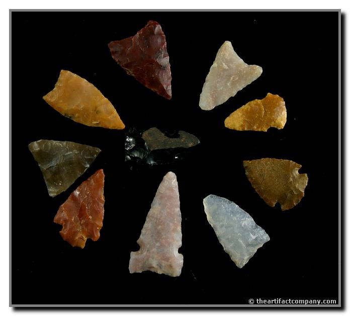 10 Nebraska Birdpoints: Longest 1". Ex - George Green Collection. Lincoln Co., Nebraska.