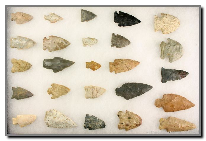 25 piece Indiana Mini-Collection/Dealer Lot: Clay Co., Indiana. Ex - John Miller. Longest 2 5/16"