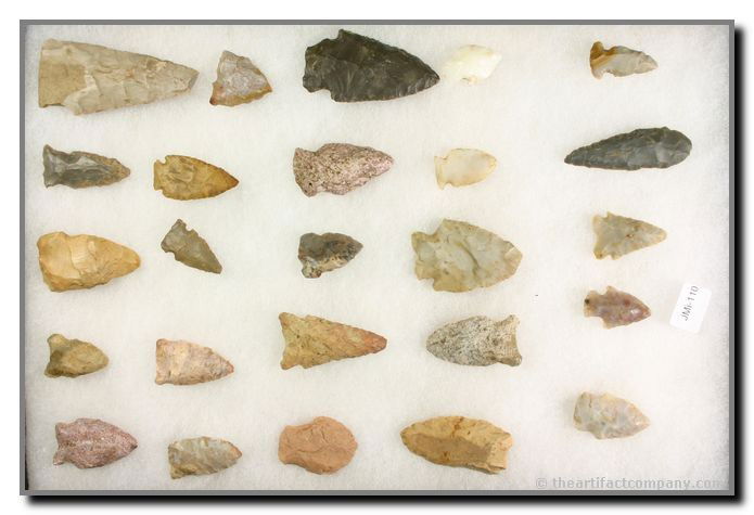 25 piece Indiana Mini-Collection/Dealer Lot: Longest 2 11/16". From Clay Co., Indiana, Ex John Miller Collection