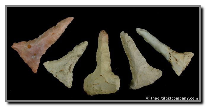 Mini-Collection Of 5 T-Drills From Indiana: These 5 T-Drills were found in Clay Co., Indiana by John Miller. The longest measures 1 5/8".