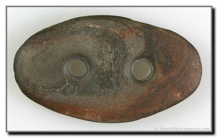 2 3/8" Gorget: Found by John Miller in Clay Co., Indiana. Slate.