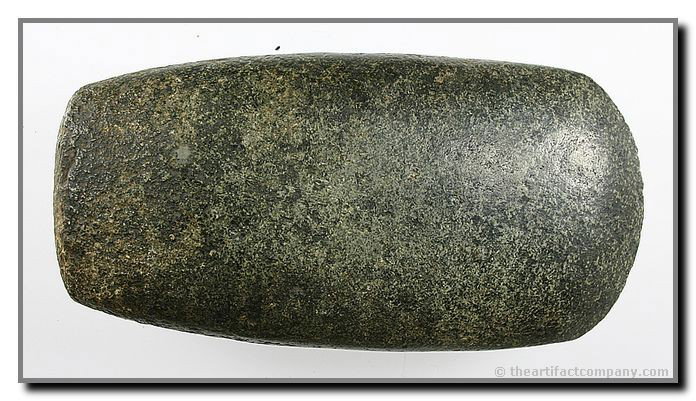 6 3/16" Adena Square Poll Celt: Stupendous example from Central Kentucky of the Dr. Joe Daugherty Collection. Granite with an excellent polish.