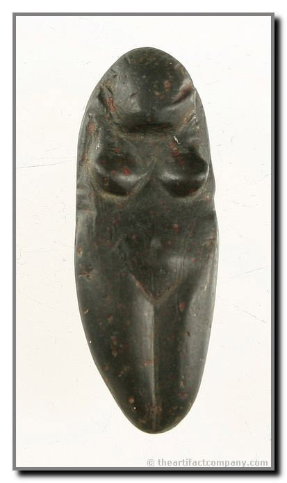 1 15/16" Venus Figurine: Small accurately made example from Africa. Detailed hair and other feminine features.