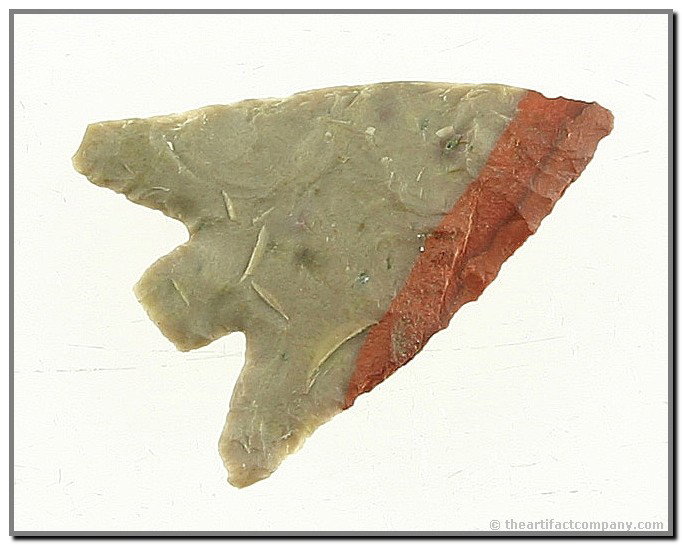 3/4" Columbia Plateau - Jackson COA: Beautiful two-tone gary and maroon Jasper. Found in Oregon. Jackson COA.