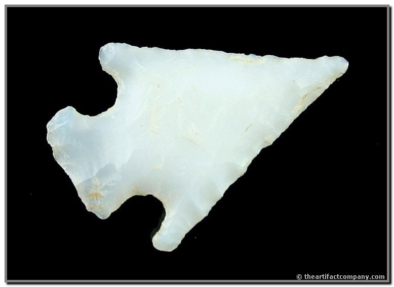 1 1/4" Hells Canyon Corner Notched: Completely translucent opalized Agate. Found in Lake Co., Oregon. Ex- Snyder Collection.