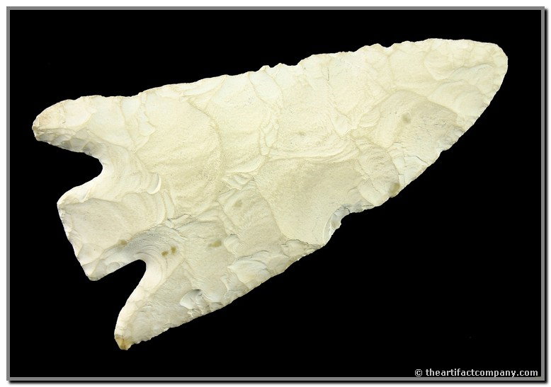 4 13/16" Smith - Jackson COA: Nice large example from Saline Co., Missouri. Ex- Don Seamans Collection. Burlington Chert. Jackson COA.