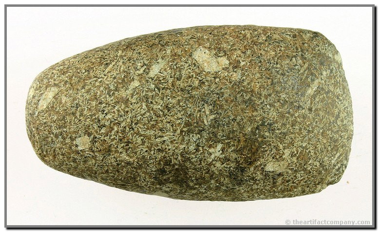 Beautiful 3 1/4" Porphyry Celt: Hard to find porphyry example from Ohio. Superb condition. Old collector label reads - 'A5-8'. Ex- Bill Jackson Collection.