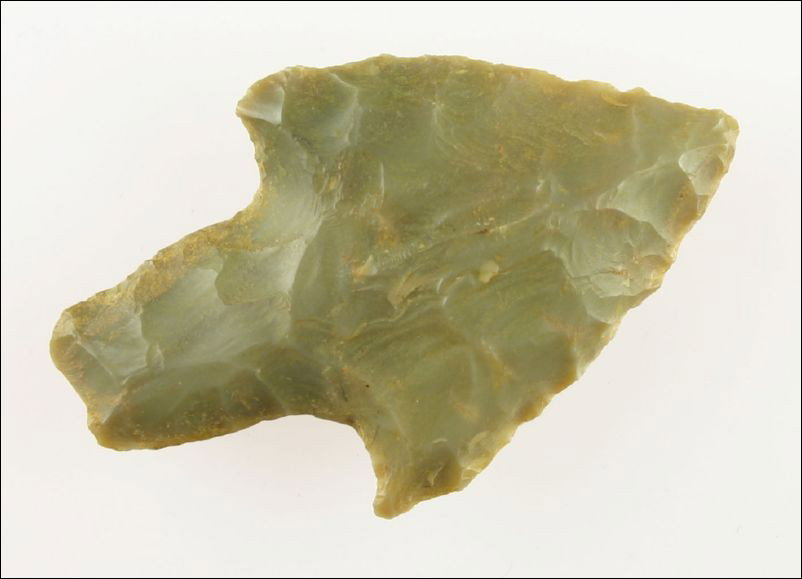 2 5/16" Adena: Pretty Carter Cave flint. Found in Bath Co., Kentucky.