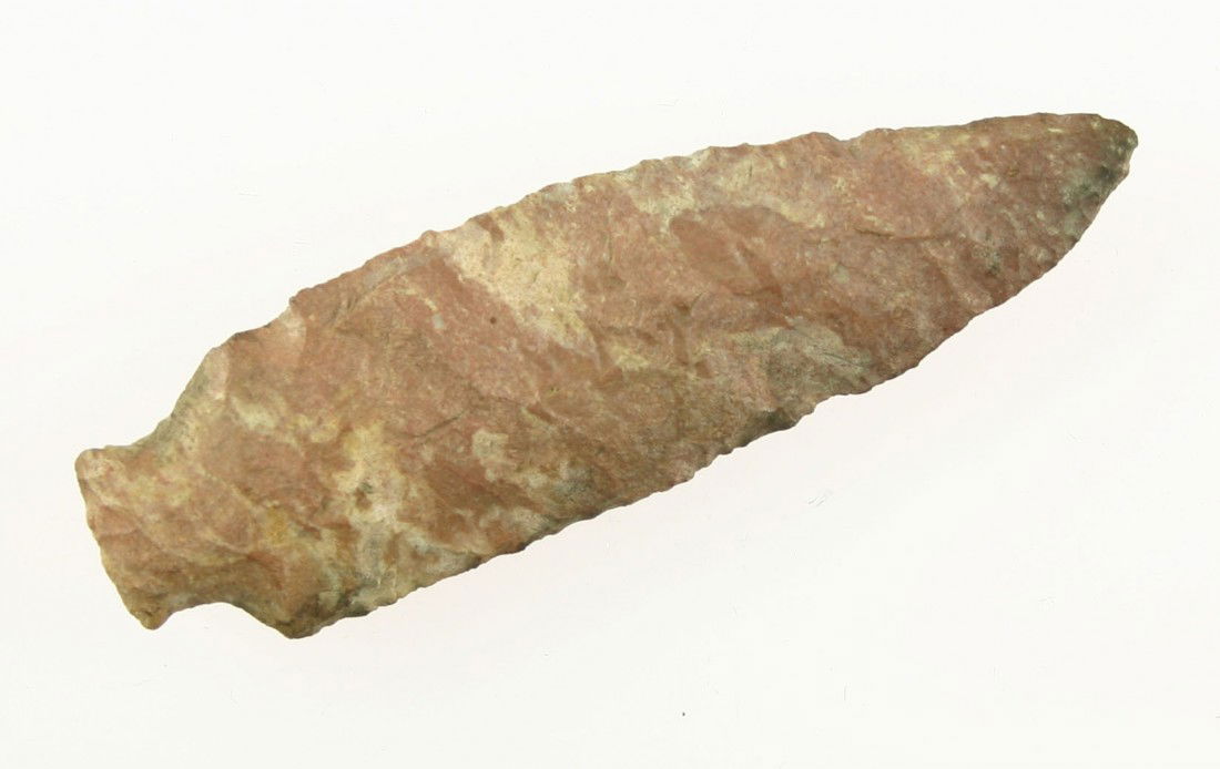 Excellent 3" Table Rock: Beautiful color. Heat treated Fort Payne Chert. Found in Pulaski Co., Kentucky. Ex- Judge Walker Collection.