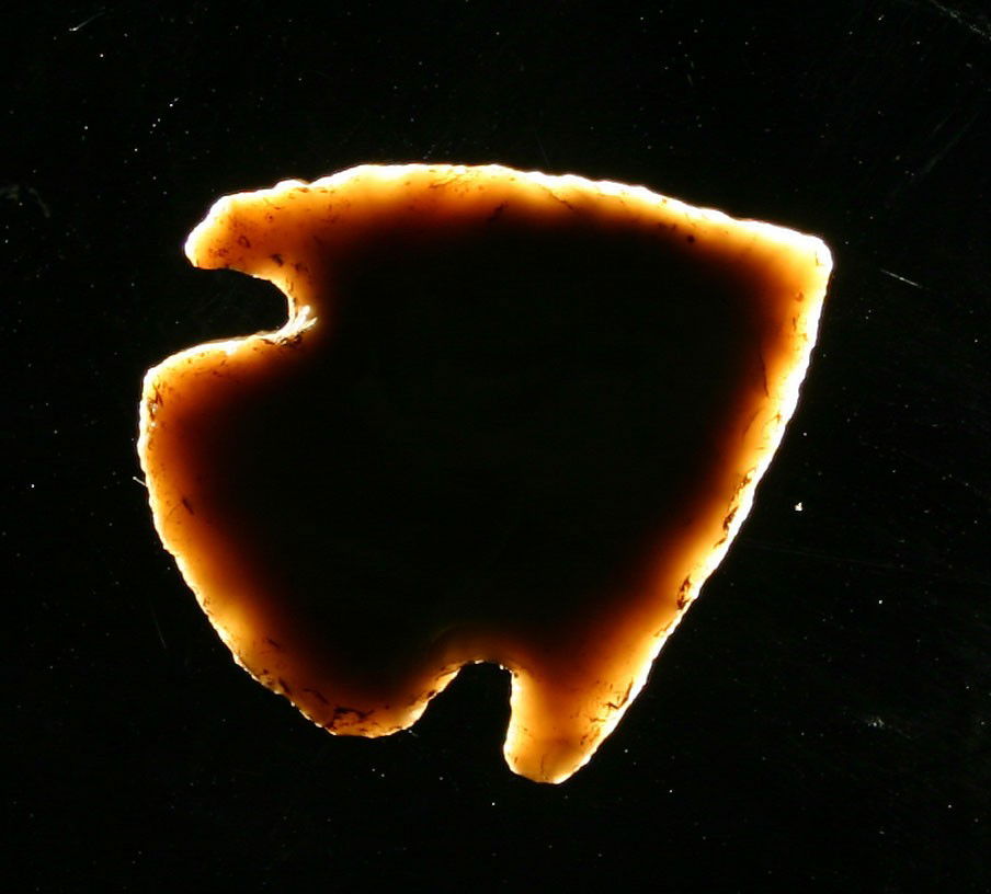 Perfect 1 1/2" Snyders: Thin and excellent. Colorful Cobden. Found in Illinois.