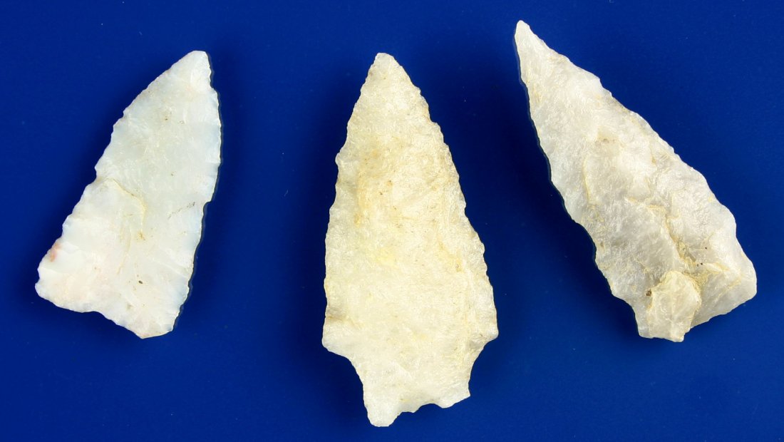 3 Terrific Translucent Quartz Points