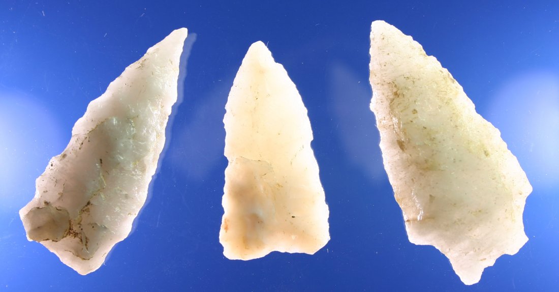 3 Terrific Translucent Quartz Points - 3