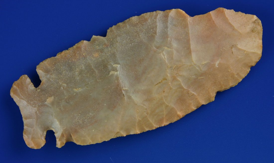 4 1/2" Big Sandy: MASSIVE example in colorful Carter Cave Flint. Fayette Co., Kentucky. Ex - Dr. Joe Daugherty Collection. Great candidate for restoration or just making a great statement in a frame.