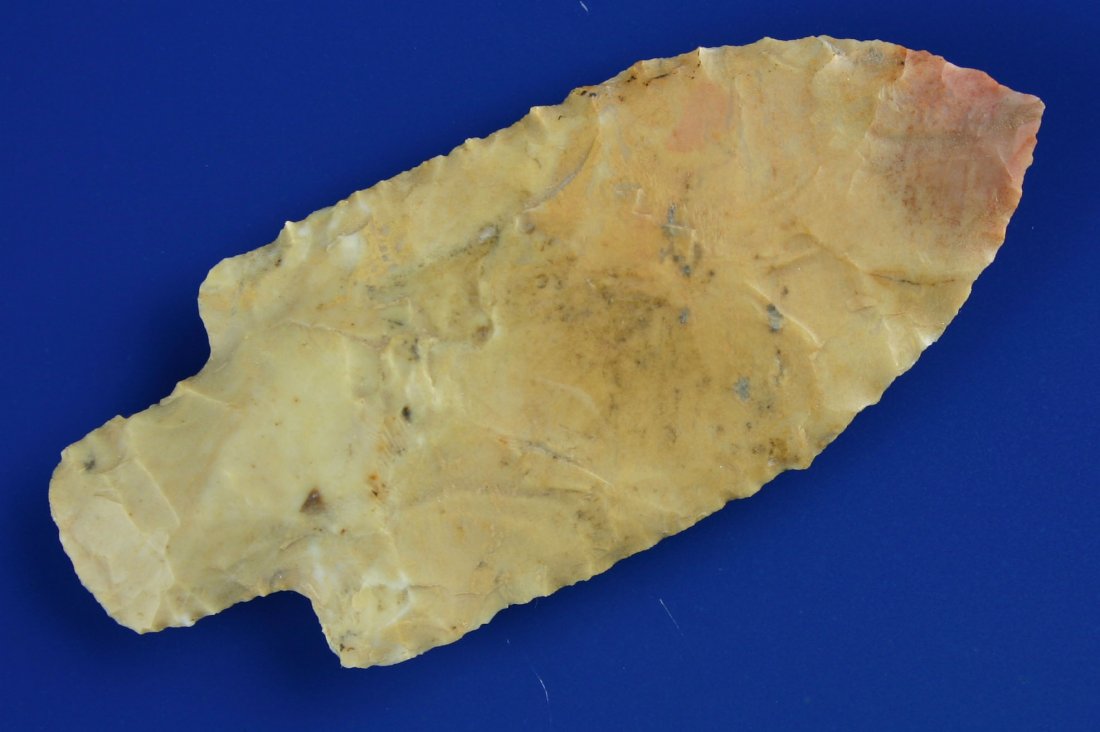 3 5/16" Stone Square Stem: Found by Ruben Rankin in Saline Co., Arkansas. Crowley's Cobble Chert.