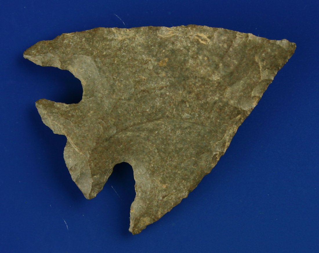Killer 2" Rankin: Great sweeping wings. Fort Payne Chert. Found in Somerset Co., Kentucky. Ex- Humphries and Harris Collections.
