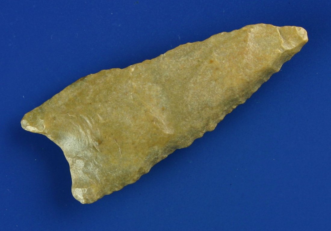 2" Meserve: Pretty river polished Florence Chert. Found near Ponca City in Kay Co., Oklahoma. Ex- Wooley Collection.