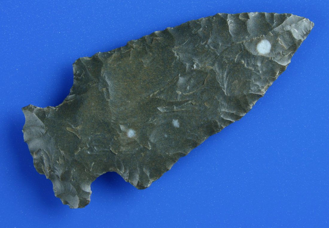 3 5/8" Hopewell: Beautiful High Grade Hornstone/St. Genevieve Chert. Jessamine Co., Kentucky. Ex - Webb Collection.