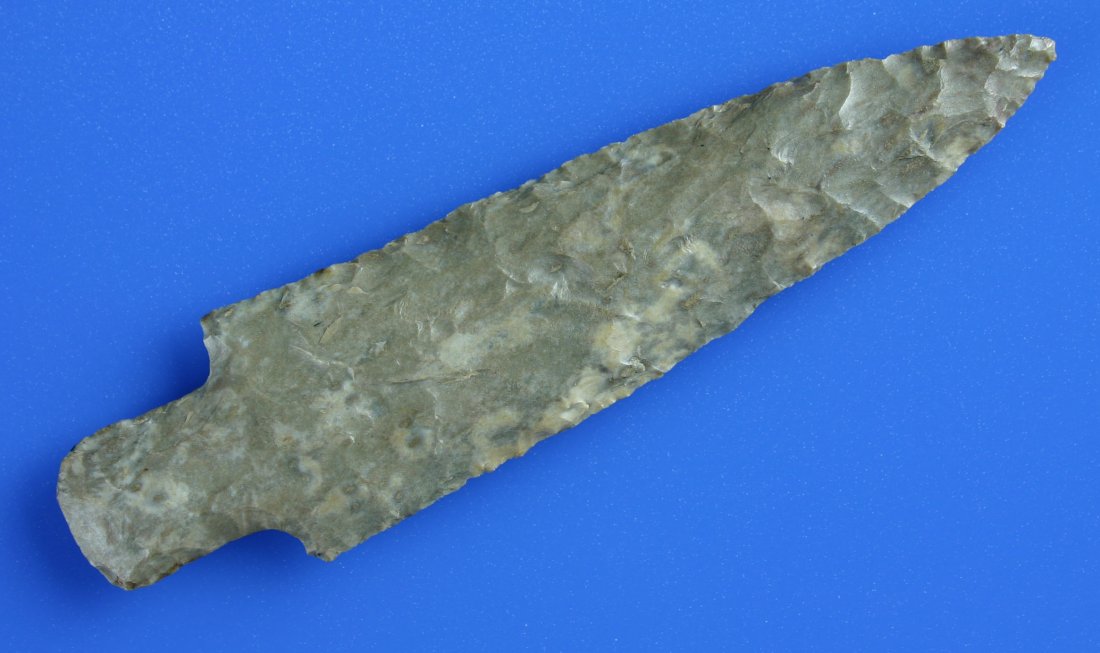 Big 5 1/8" Adena Robbins - Davis 'G-10' COA: Outstanding. Pretty Ft. Payne in multi-toned grays. Found in Indiana. Davis 'G-10' COA.