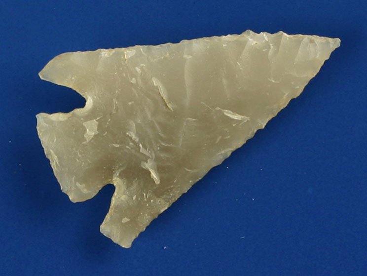 1 1/16" Catahoula: Totally translucent smokey Novaculite example found by Ruben Rankin in Saline Co., Arkansas. Perfect.
