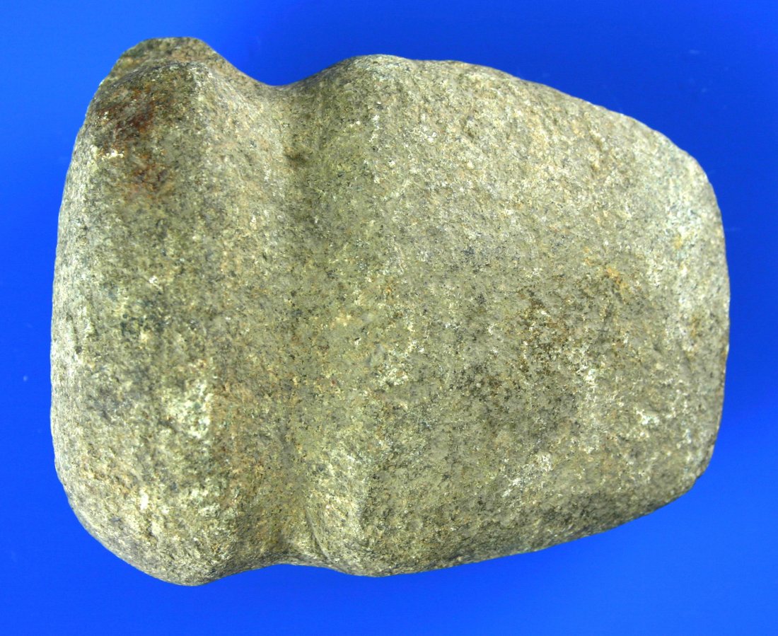 3 1/2" 3/4 Groove Axe: Nice speckled granite example. Found in Brown Co., Ohio.