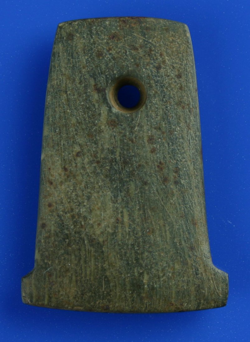 2 3/16" Salvaged Anchor Pendant - Davis COA: Davis COA reads 'LeFlore Co., Oklahoma, Spiro Mounds'. Salvaged from perhaps a longer example.