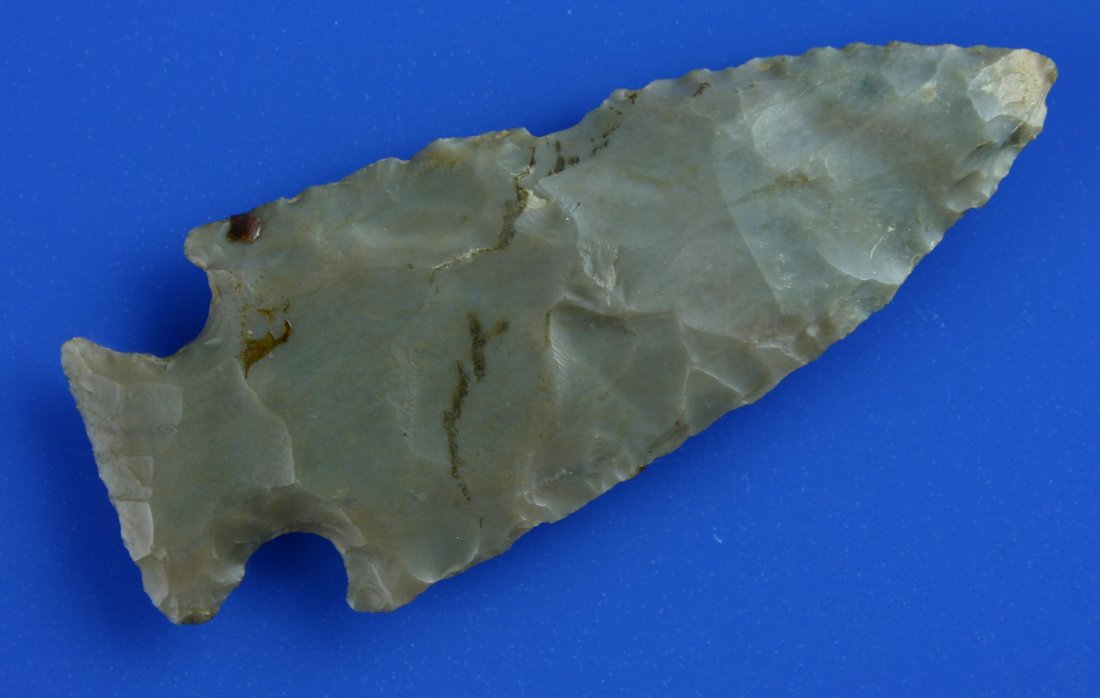 3 1/4" Hopewell: Sonora Flint example from Central Kentucky. Ex - Joe Daugherty Collection.