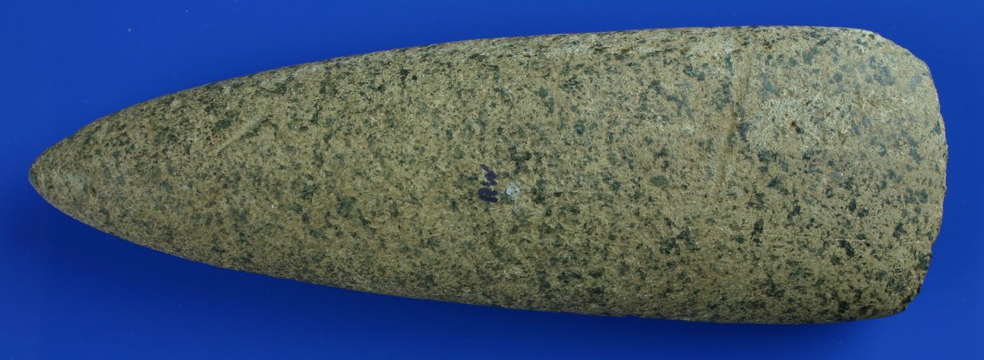 8 13/16" Adze - Jackson COA: Large! And Well made example from Branch Co., Michigan. Ex - Bill Cain Collection. Jackson COA. Granite.