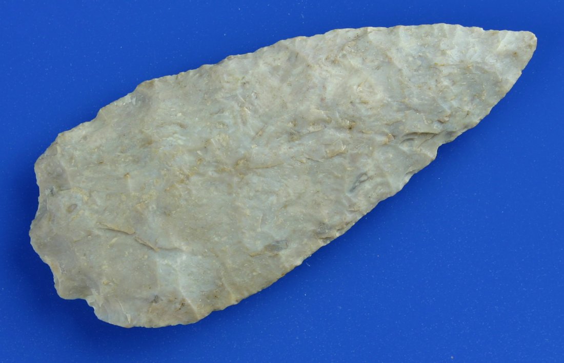 3 13/16" Cobbs Knife: Boyle chert example acquired by Joe Daugherty from John Broderson on 7/2/1962.