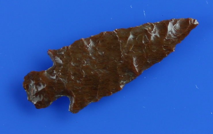 1 1/8" Wallula: Mahogany Obsidian example from Northern California.