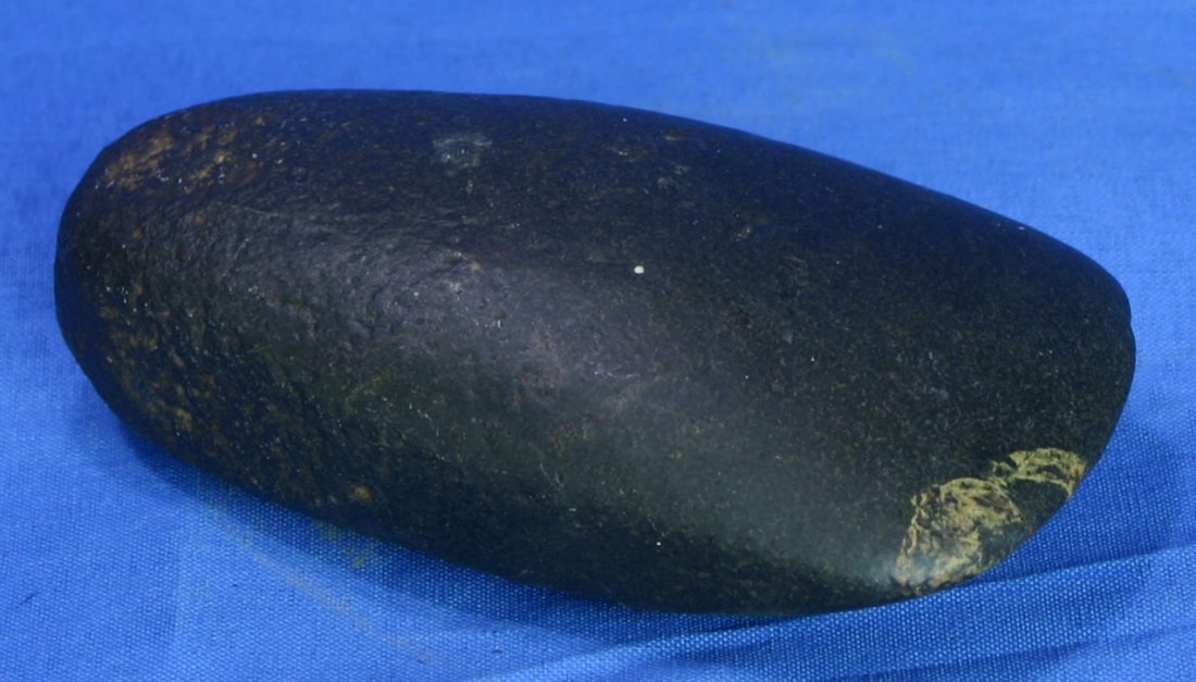 4 1/4" Celt: Porphyry example from Indiana. Ex - Dr. Joe Daugherty Collection. Nicely polished.
