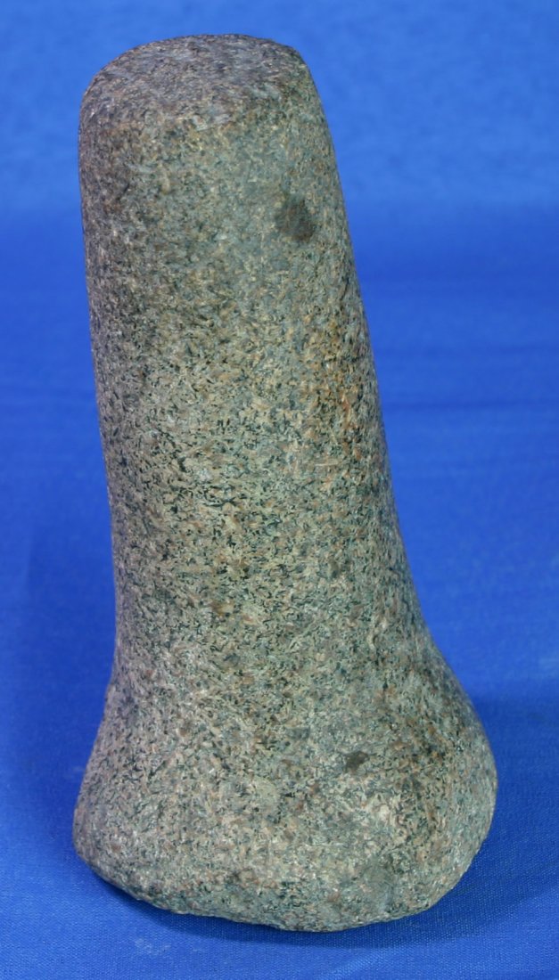 6" Bell Pestle: Gorgeous highly polished Granite example from Ohio.