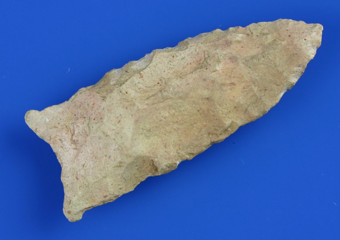 2 15/16" Beaver Lake: River polished Burlington Chert example from MO/IL. Ex - Puckett Collection.